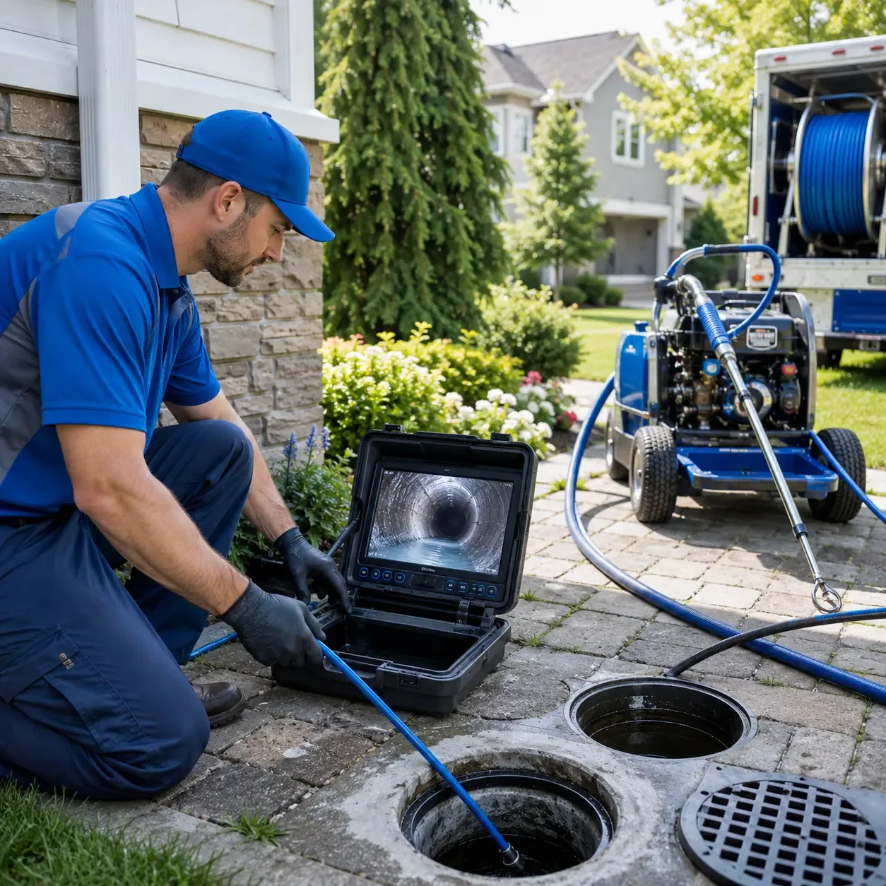 Outdoor drain cleaning professionals serving Norman, IN