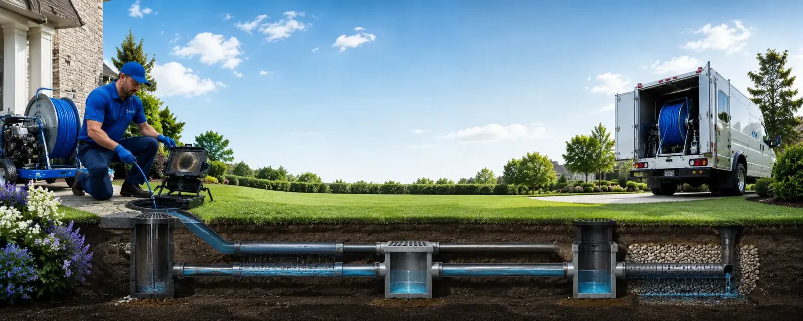 Outdoor drain cleaning information for Norman, IN